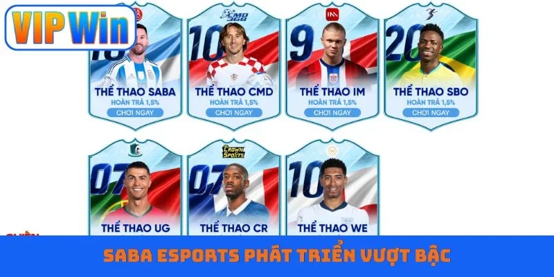 SABA Esports phát triển vượt bậc